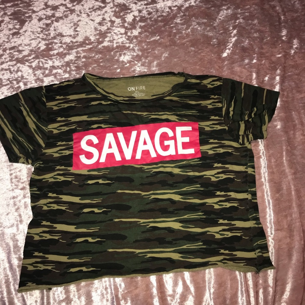Camo crop top